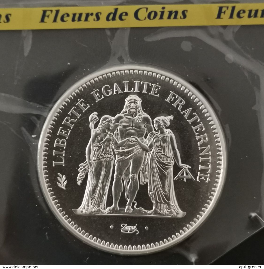 50 FRANCS HERCULE 1980 FDC SCELLEE ISSUE DU COFFRET / FRANCE SILVER - 50 Francs