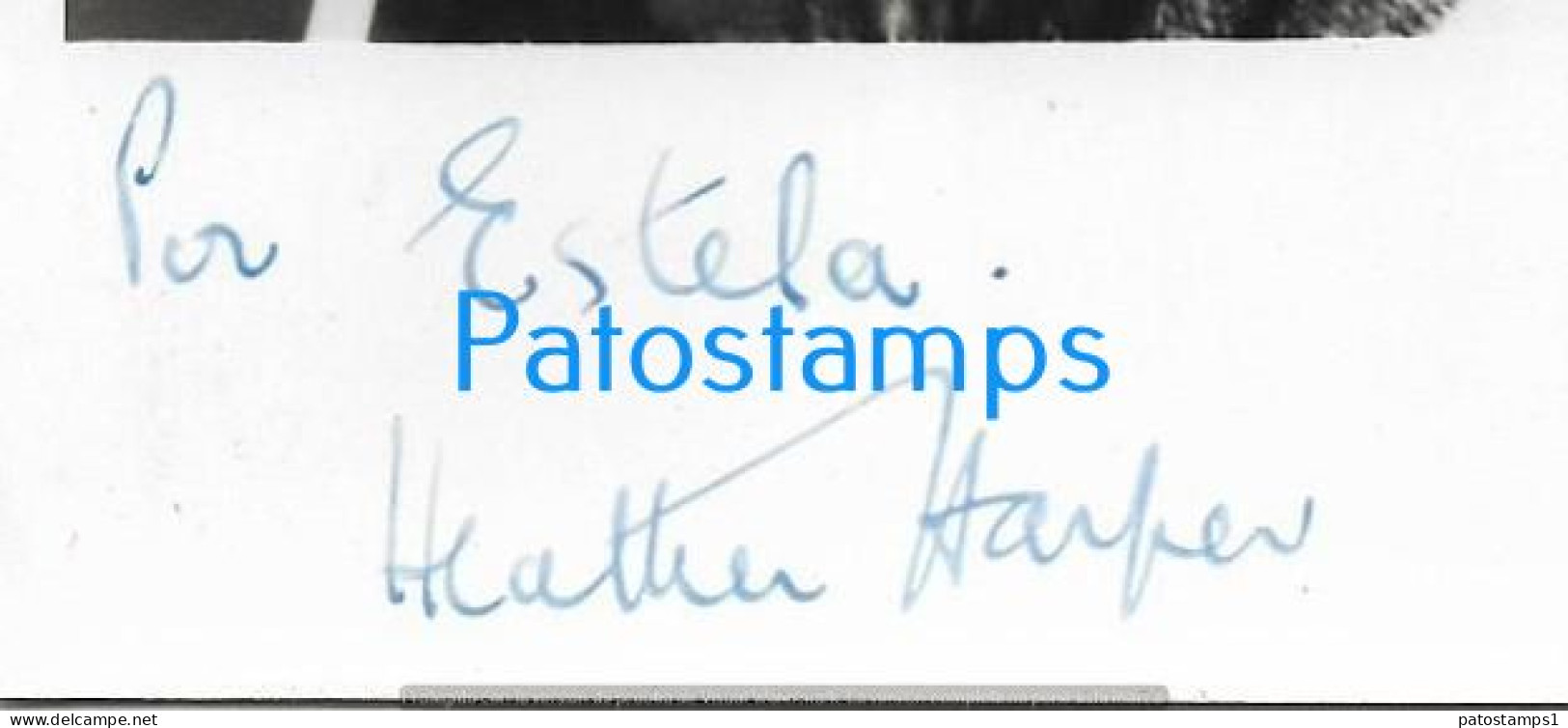 228282 ARTIST HEATHER HARPER UK SINGER OPERA & CLASICA  AUTOGRAPH PHOTO NO POSTAL POSTCARD - Other & Unclassified