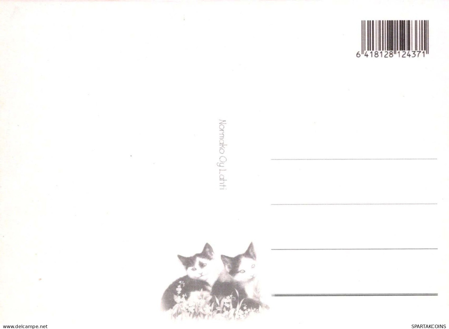 GATO GATITO Animales Vintage Tarjeta Postal CPSM #PBQ999.A - Cats