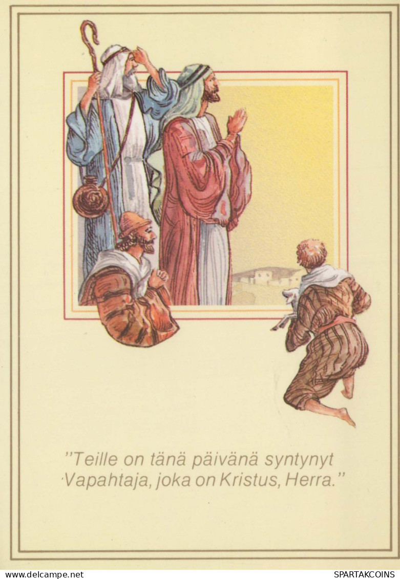 SANTOS Niño JESÚS Cristianismo Religión Vintage Tarjeta Postal CPSM #PBP868.A - Altri & Non Classificati