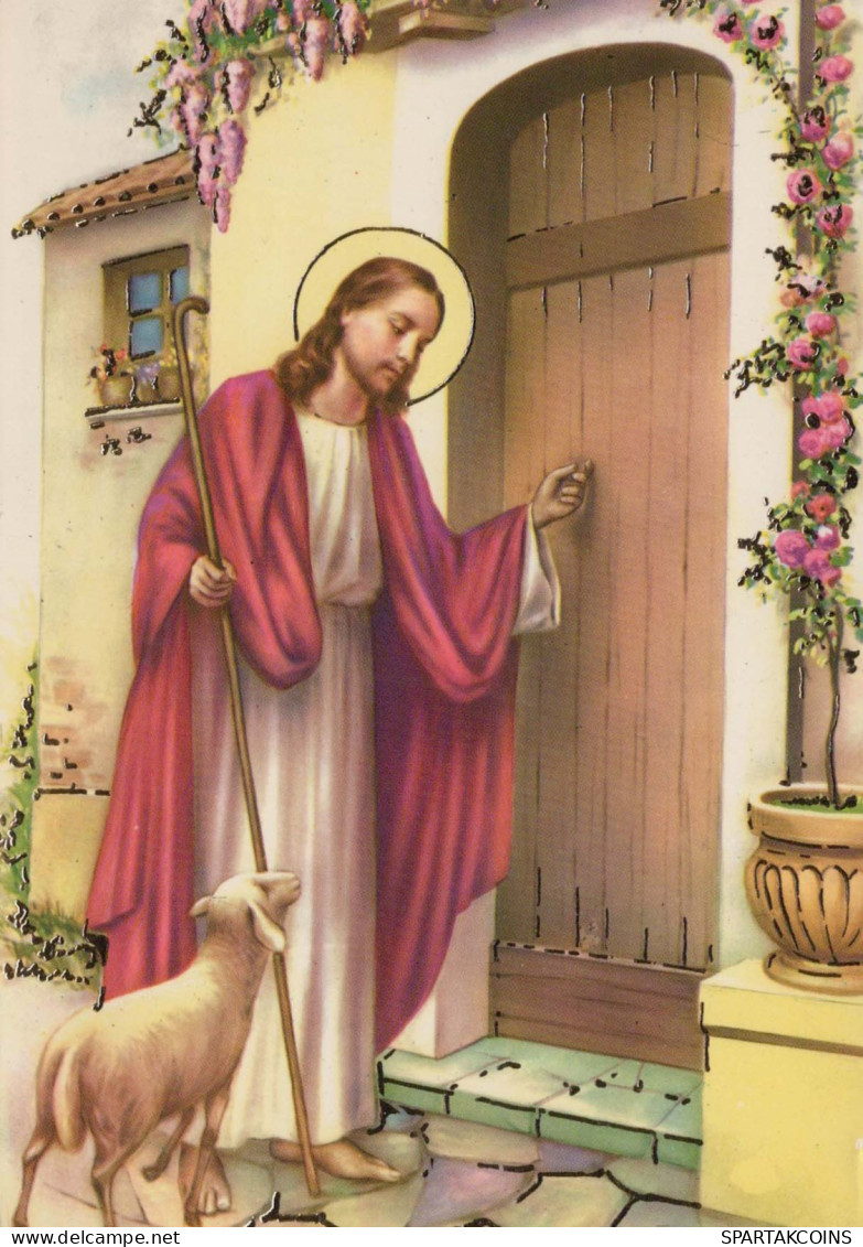 JÉSUS-CHRIST Christianisme Religion Vintage Carte Postale CPSM #PBP755.A - Jésus