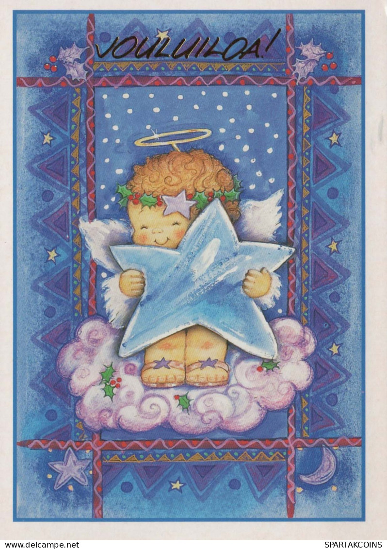 ANGELO Natale Vintage Cartolina CPSM #PBP584.A - Angels