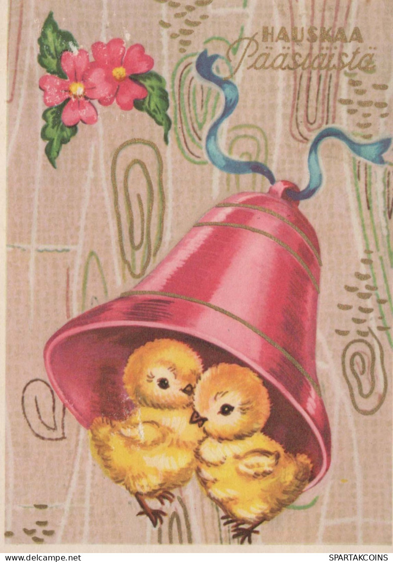 PÂQUES POULET ŒUF Vintage Carte Postale CPSM #PBO764.A - Pascua
