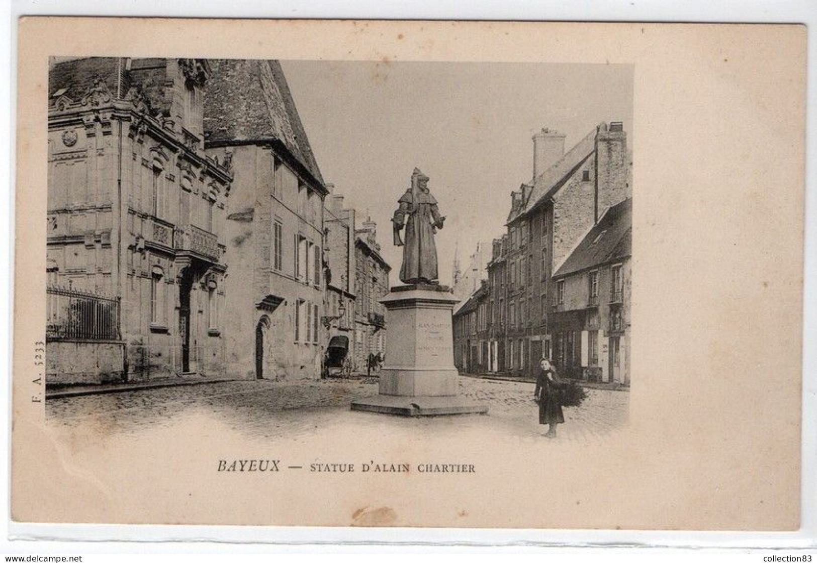 CPA BAYEUX Statue D'Alain Chartier - Bayeux