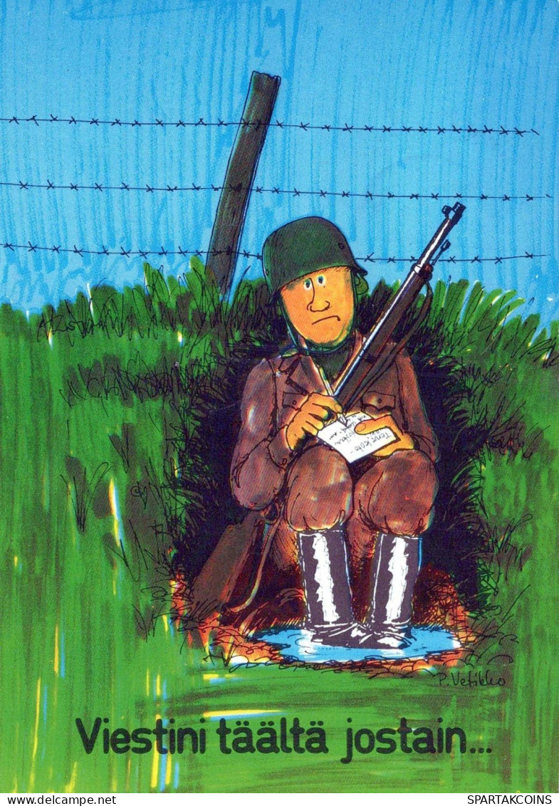 SOLDATS HUMOUR Militaria Vintage Carte Postale CPSM #PBV836.A - Humor