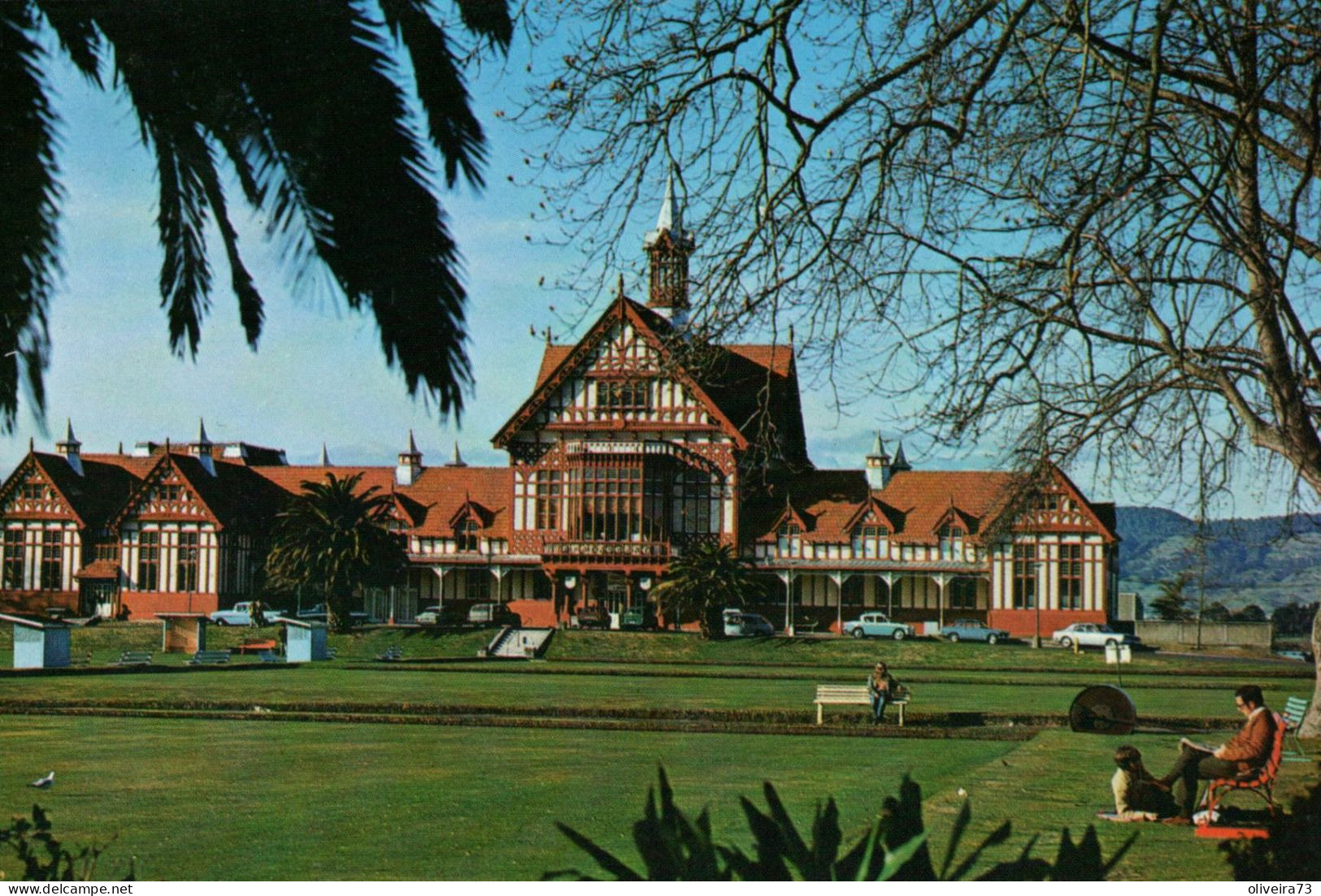 NEW ZEALAND - ROTURUA -The Famous Tudor Tower Bullding - Government Gardens, Rotorua - Neuseeland
