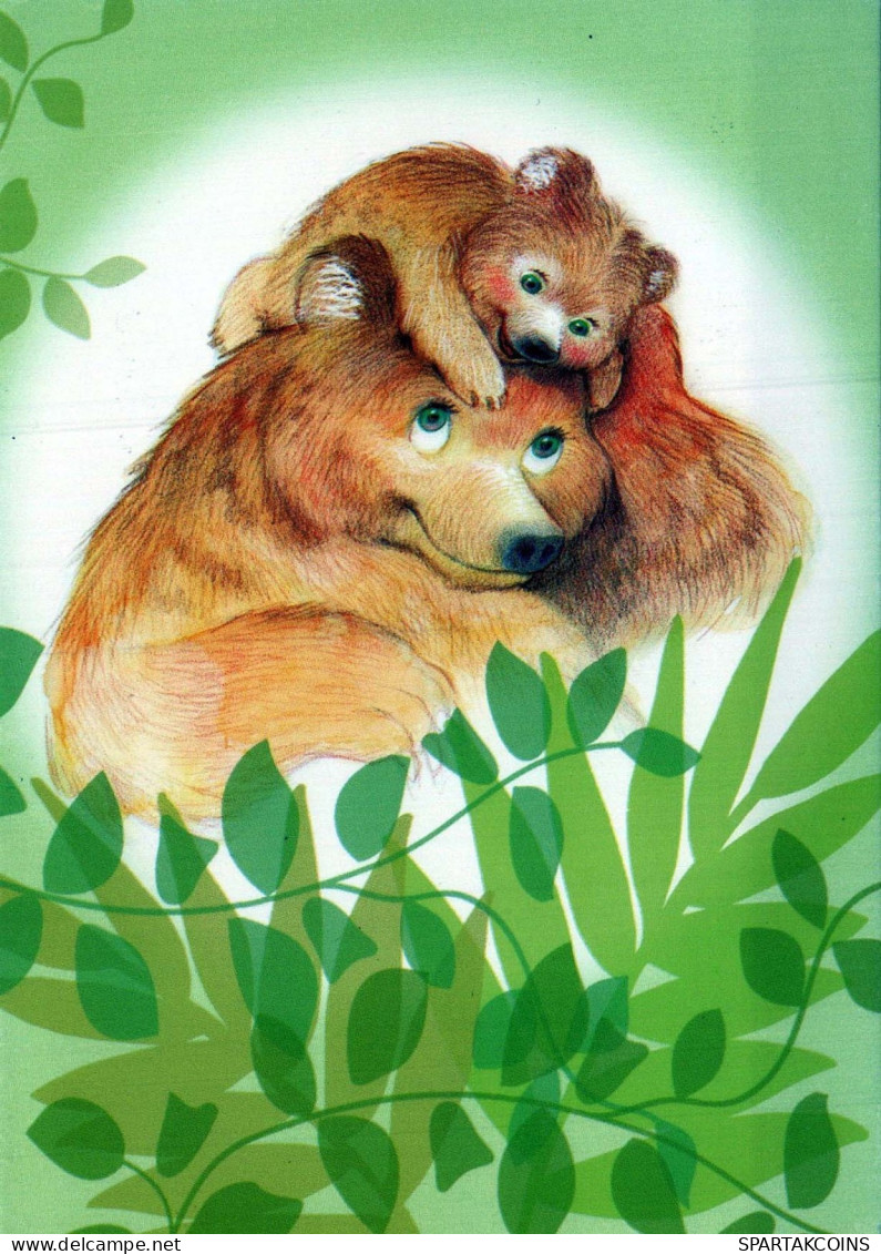 OSO Animales Vintage Tarjeta Postal CPSM #PBS366.A - Ours