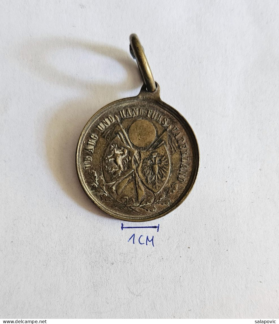 Üb Aug Und Hand Fürs Vaterland GRAZ 1889  III. OSTERN BUNDESSCHIESSEN Austria Shooting Medal    PLIM - Bogenschiessen