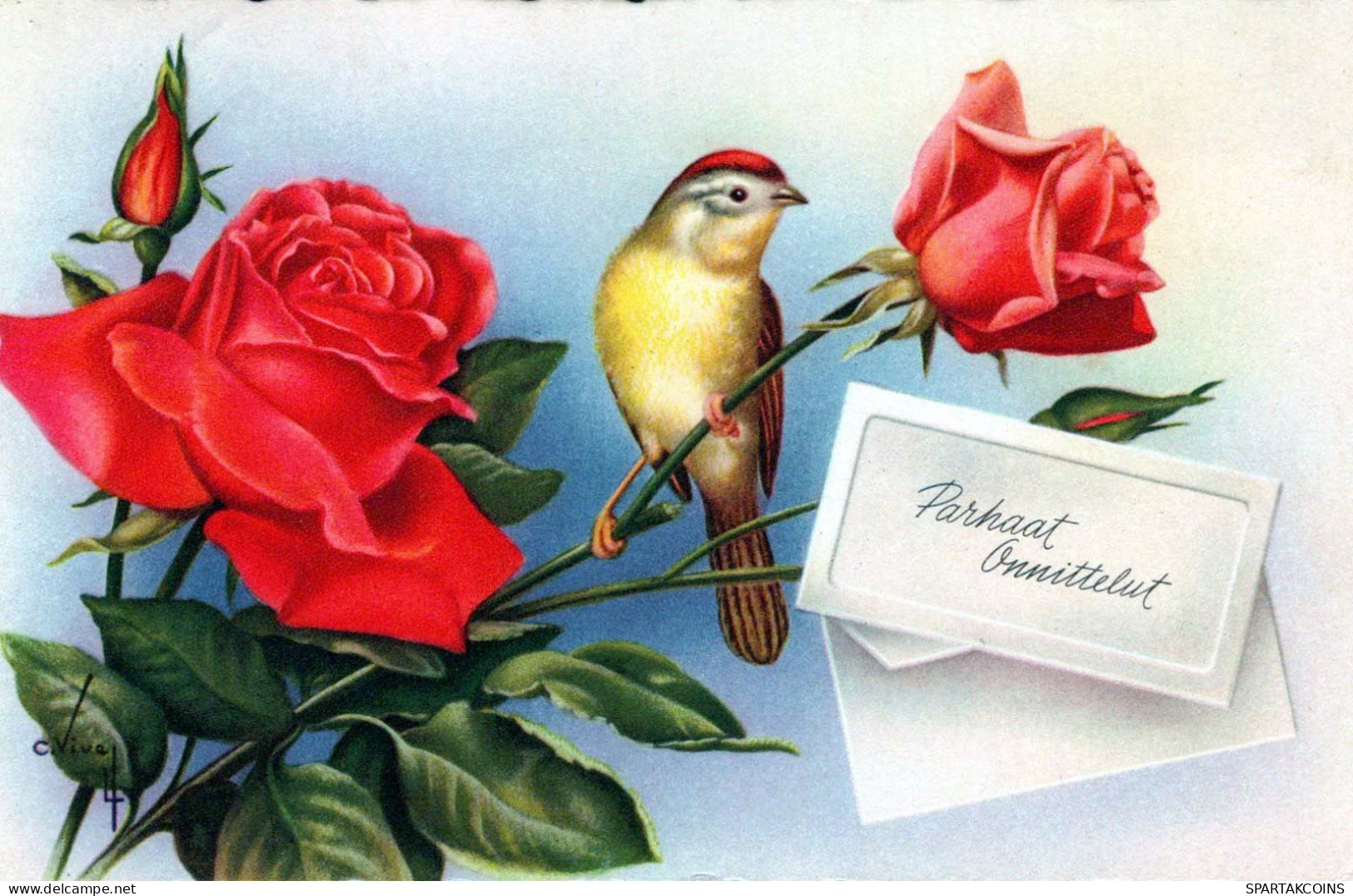 FLOWERS Vintage Ansichtskarte Postkarte CPSMPF #PKG093.A - Fleurs