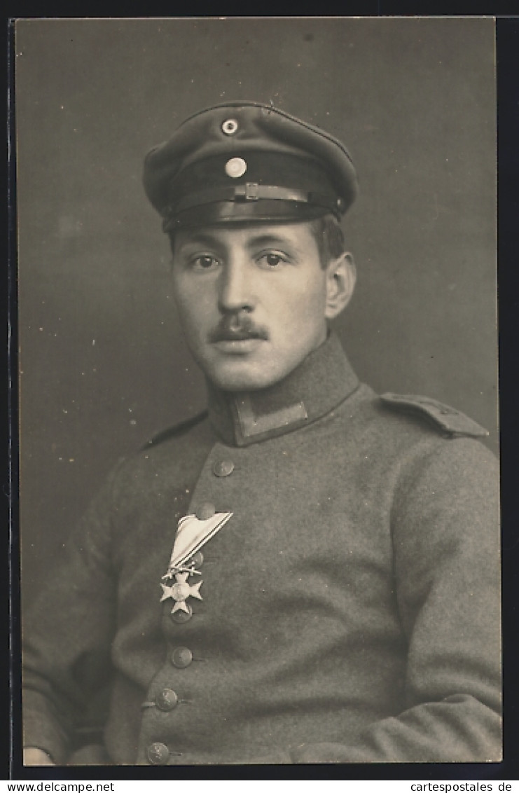 Foto-AK Soldat In Uniform Mit Bayerischem Militärverdienstkreuz  - Oorlog 1914-18