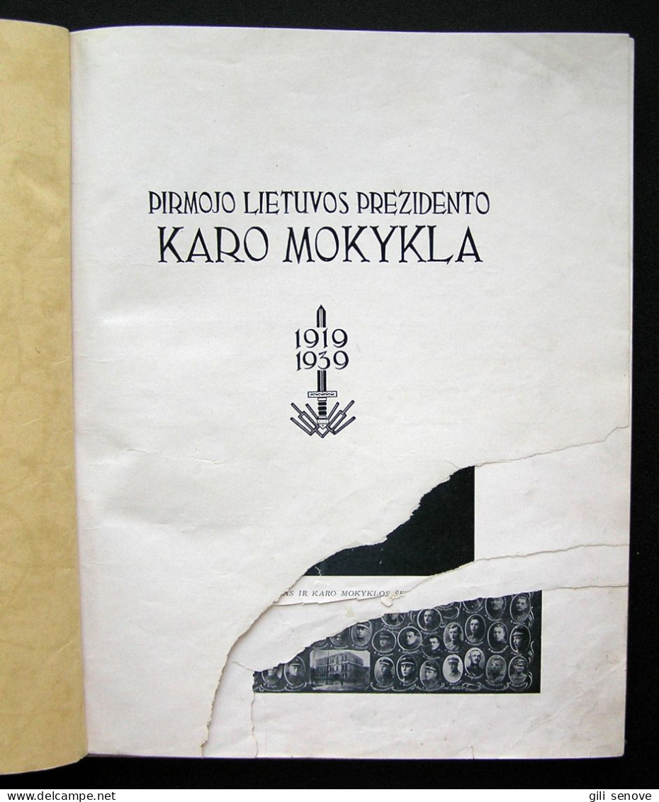 Lithuanian Book / Pirmojo Lietuvos Prezidento Karo Mokykla, 1919–1939 1939 - Libros Antiguos Y De Colección