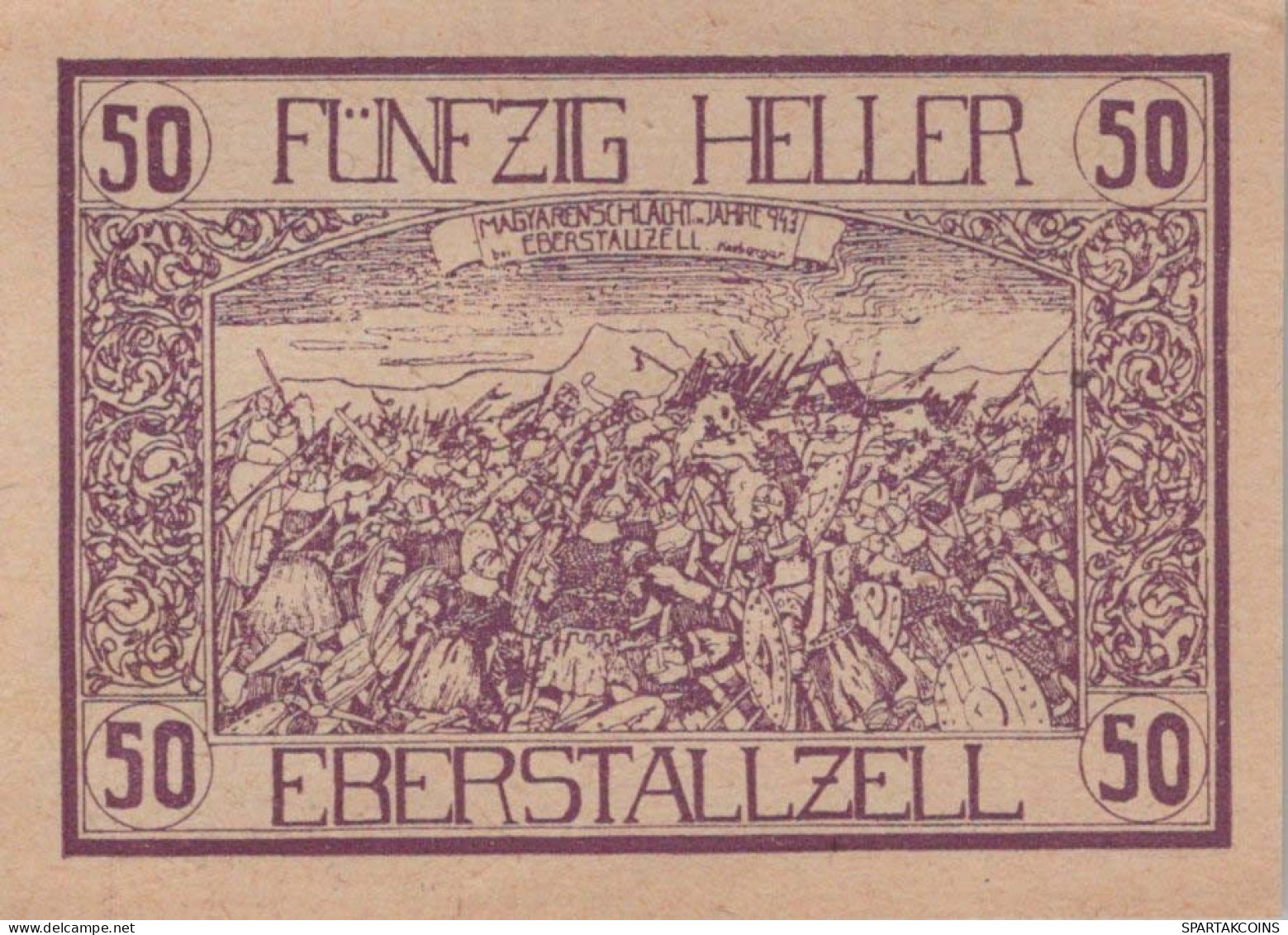 50 HELLER 1920 Stadt EBERSTALLZELL Oberösterreich Österreich Notgeld #PF767 - [11] Local Banknote Issues