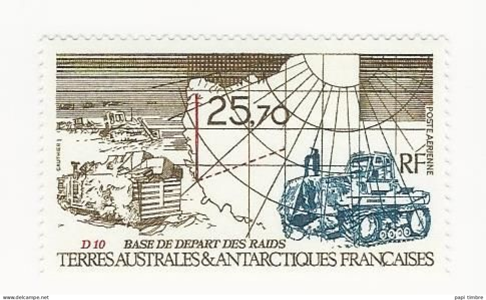 TAAF-1993 D10, Base De Départ Des Raids En Antarctique - N° PA127 ** - Poste Aérienne