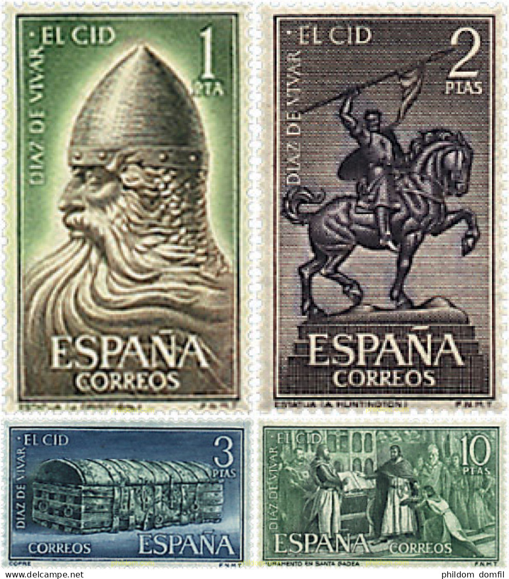 84572 MNH ESPAÑA 1962 RODRIGO DIAZ DE VIVAR, EL CID CAMPEADOR - Unused Stamps