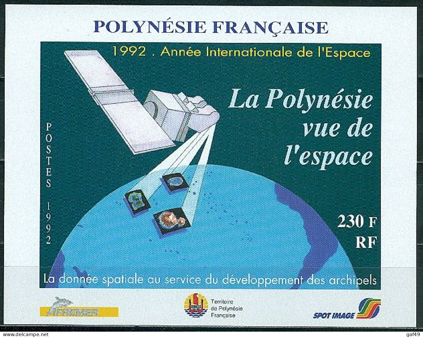 Polynésie N°Y&T BF N°19 Et 20 Année De L'espace Expo 92 Chicago Neuf Sans Charnière Très Frais 2 Scans - Blokken & Velletjes