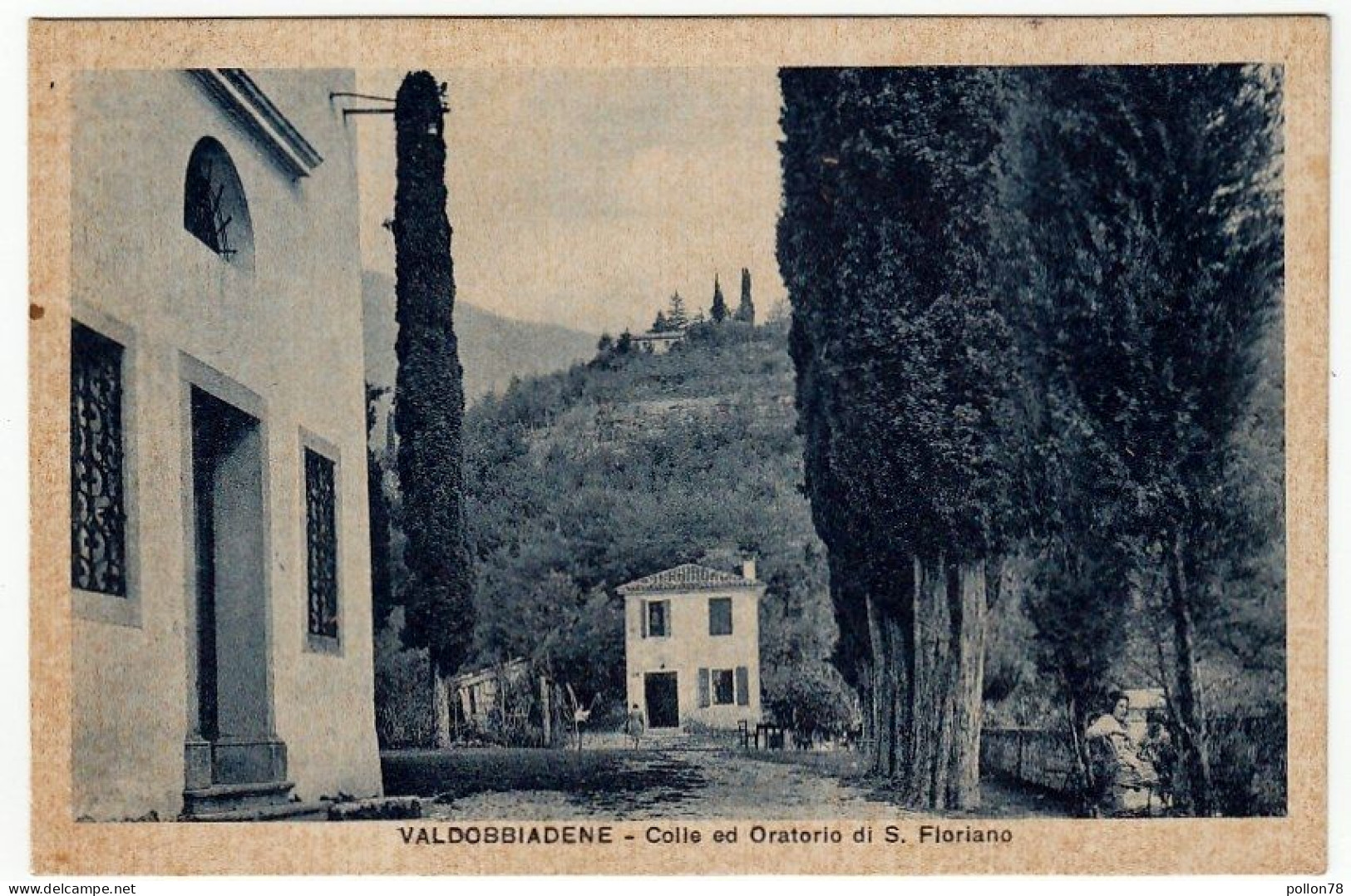 VALDOBBIADENE - COLLE ED ORATORIO DI S. FLORIANO - TREVISO - 1941 - Vedi Retro - Formato Piccolo - Treviso