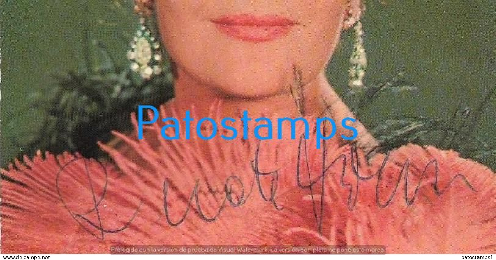 228289 ARTIST RENATA HOLM UK BORN 1931 SINGER OPERA SOPRANO AUTOGRAPH NO POSTAL POSTCARD - Andere & Zonder Classificatie