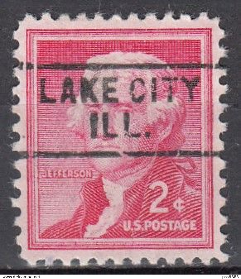 USA LOCAL Precancel/Vorausentwertung/Preo From ILLINOIS - Lake City - Type 729 - Vorausentwertungen