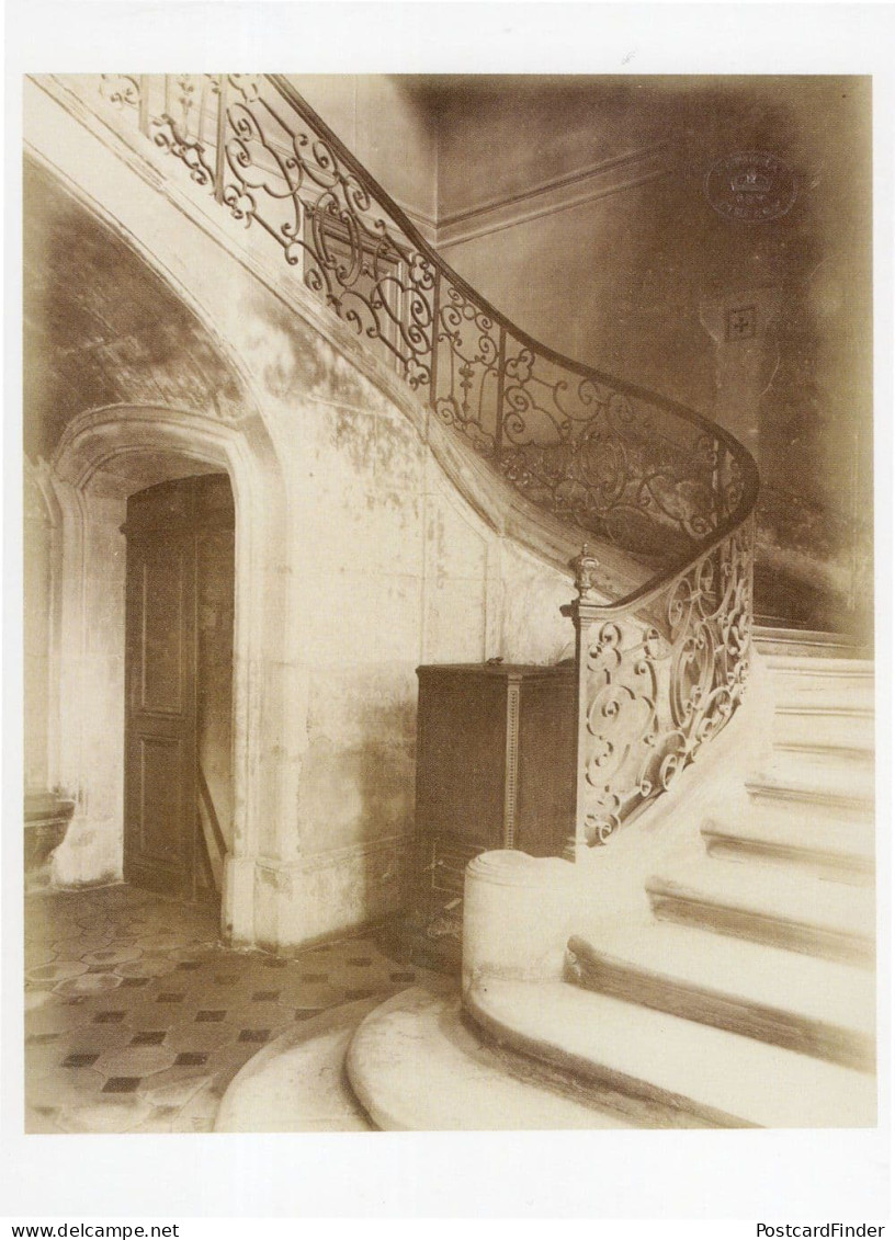 Hotel De La Brinvilliers Staircase Paris Victorian Eugene Atget French Photo Postcard - Fotografia