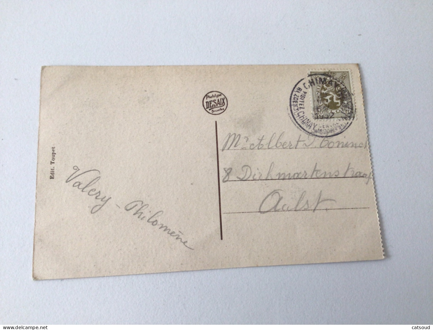 Carte Postale Ancienne (1932) Chimay Façade Du Château - Chimay