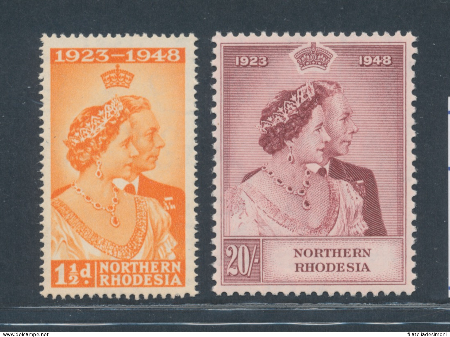 1948 Northern Rhodesia, Stanley Gibbons N. 48/49 - MNH** - Andere & Zonder Classificatie