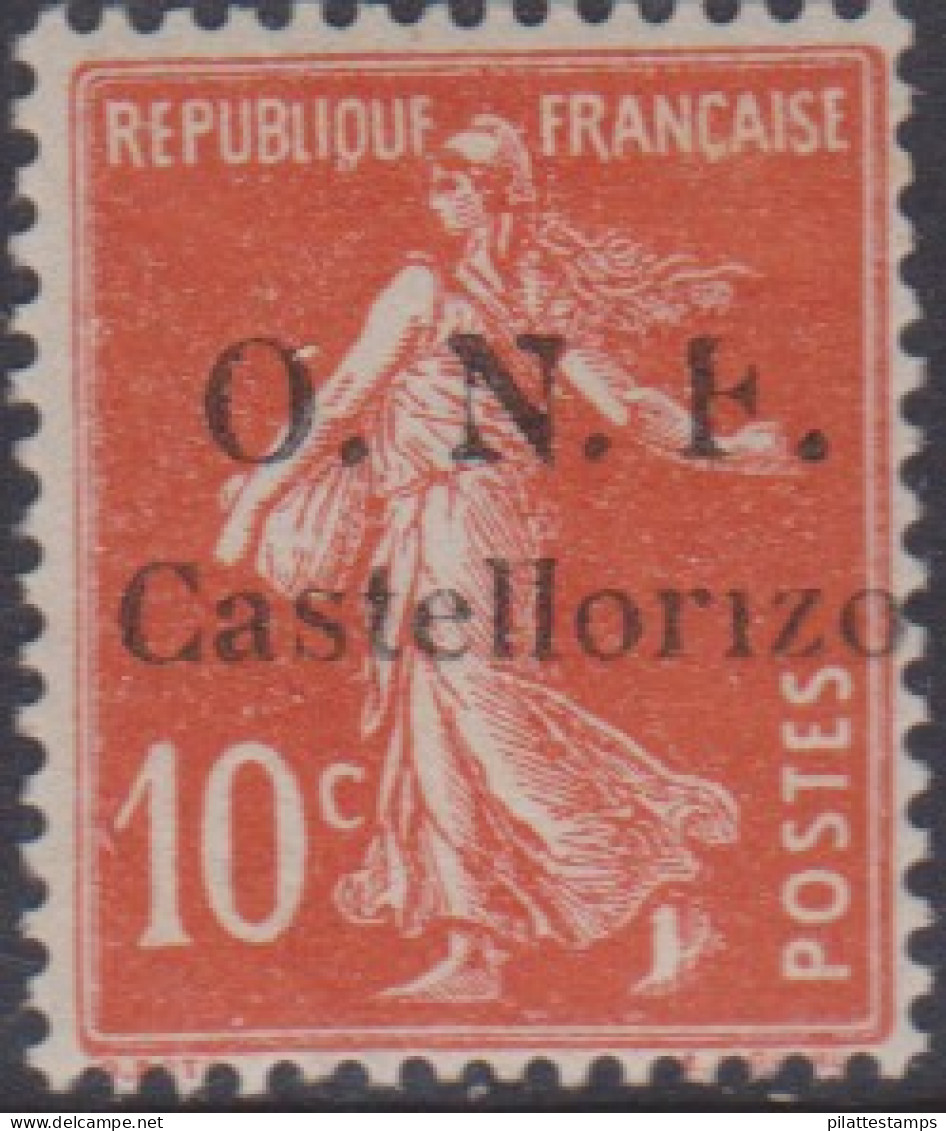 Castellorizo 28c** Variété Sans Point Sur Le"i" Et "F" Cassé - Other & Unclassified