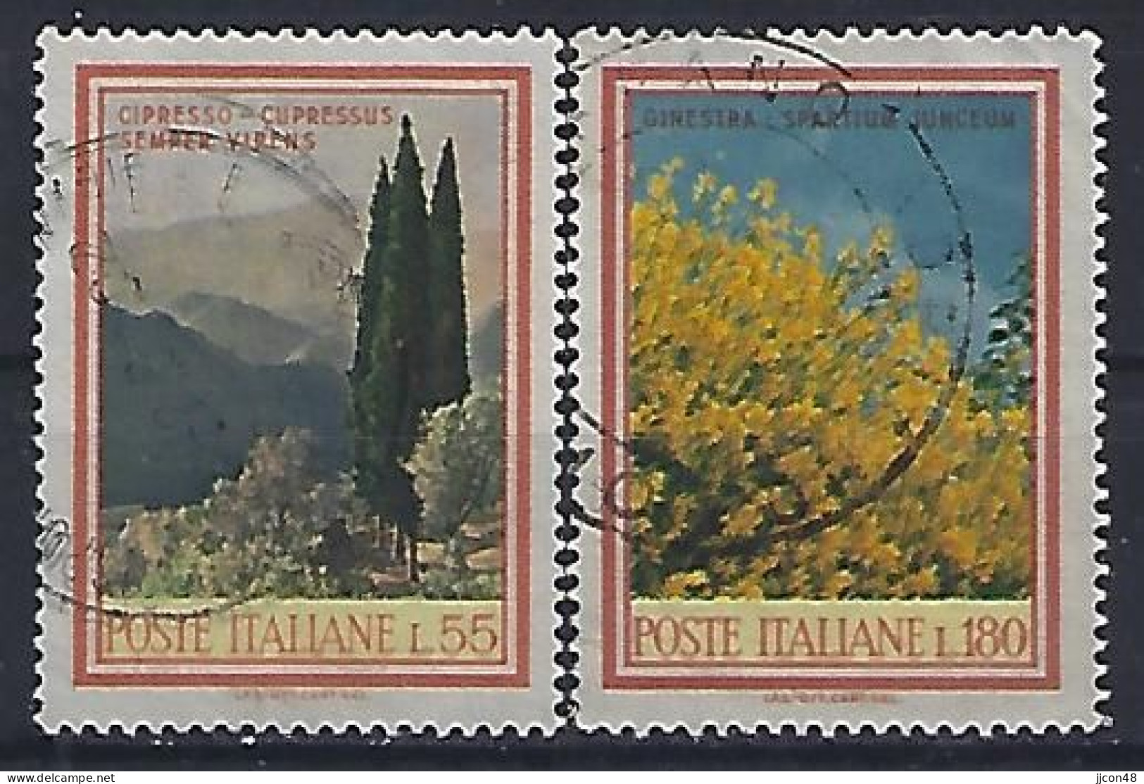 Italy 1968  Flora (o) Mi.1292-1293 - 1961-70: Used