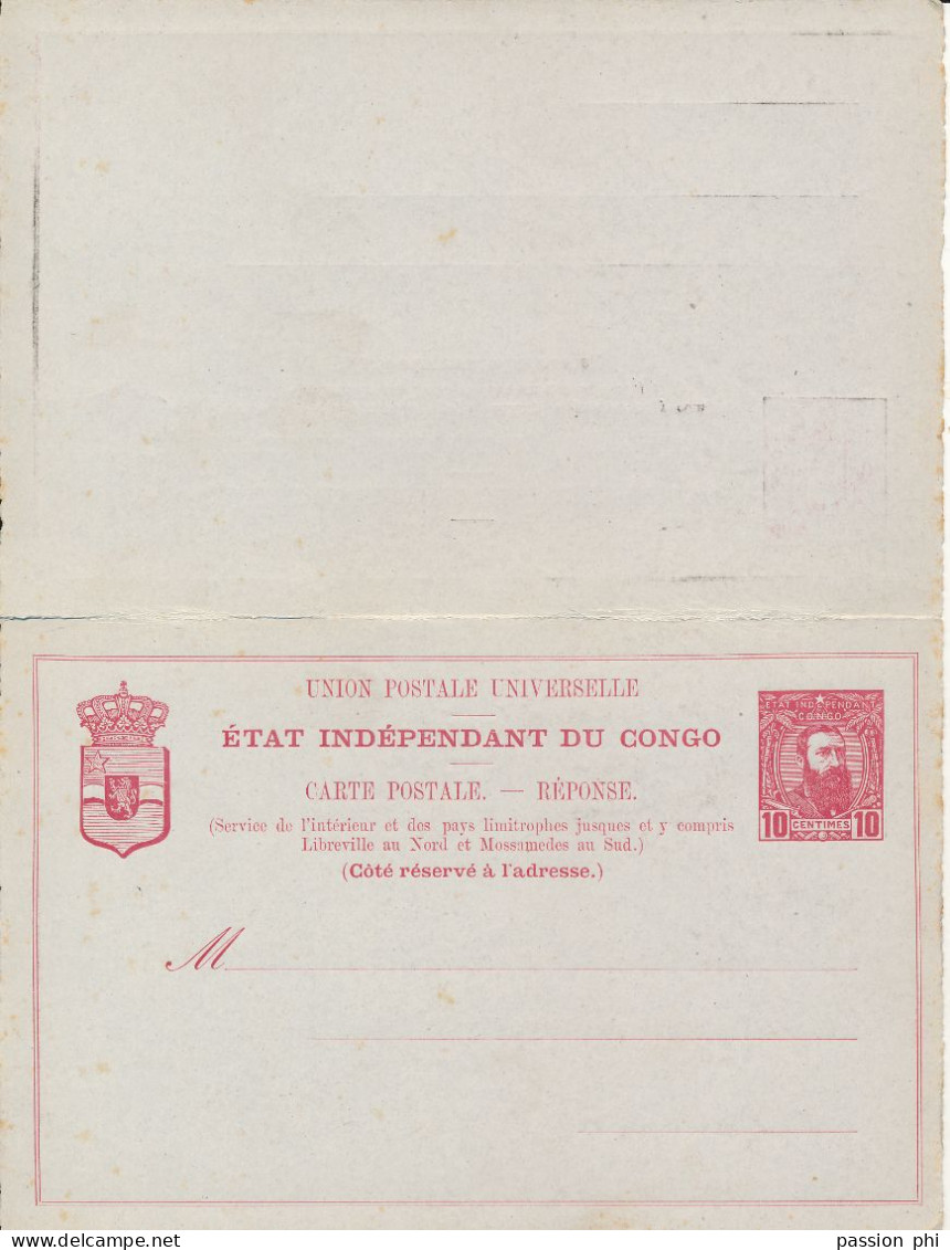 BELGIAN CONGO  PS SBEP 13E UNUSED - Stamped Stationery