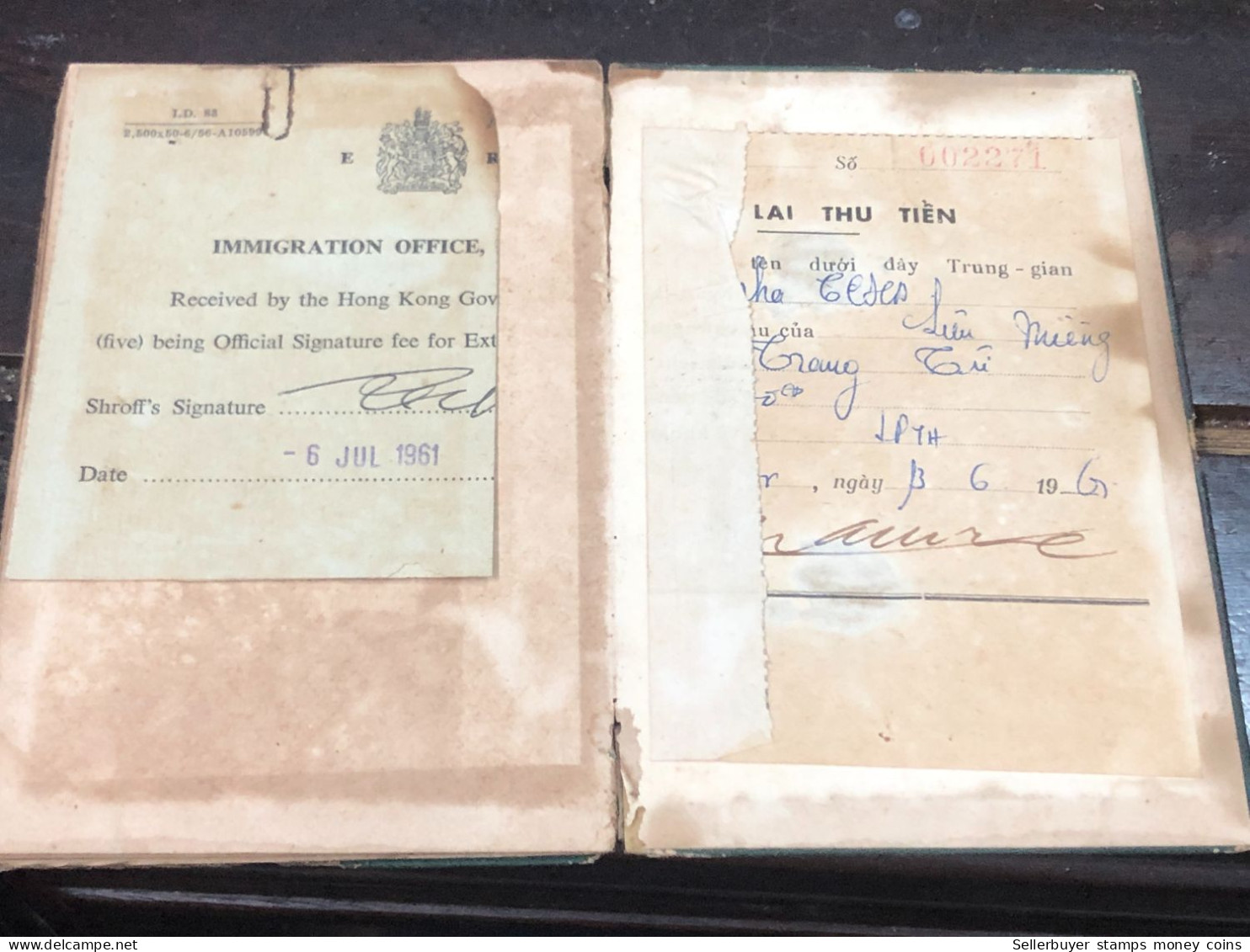 SOUTH VIET NAM -OLD-ID PASSPORT -name-BA LUU MIENG-1963-1pcs Book - Collections