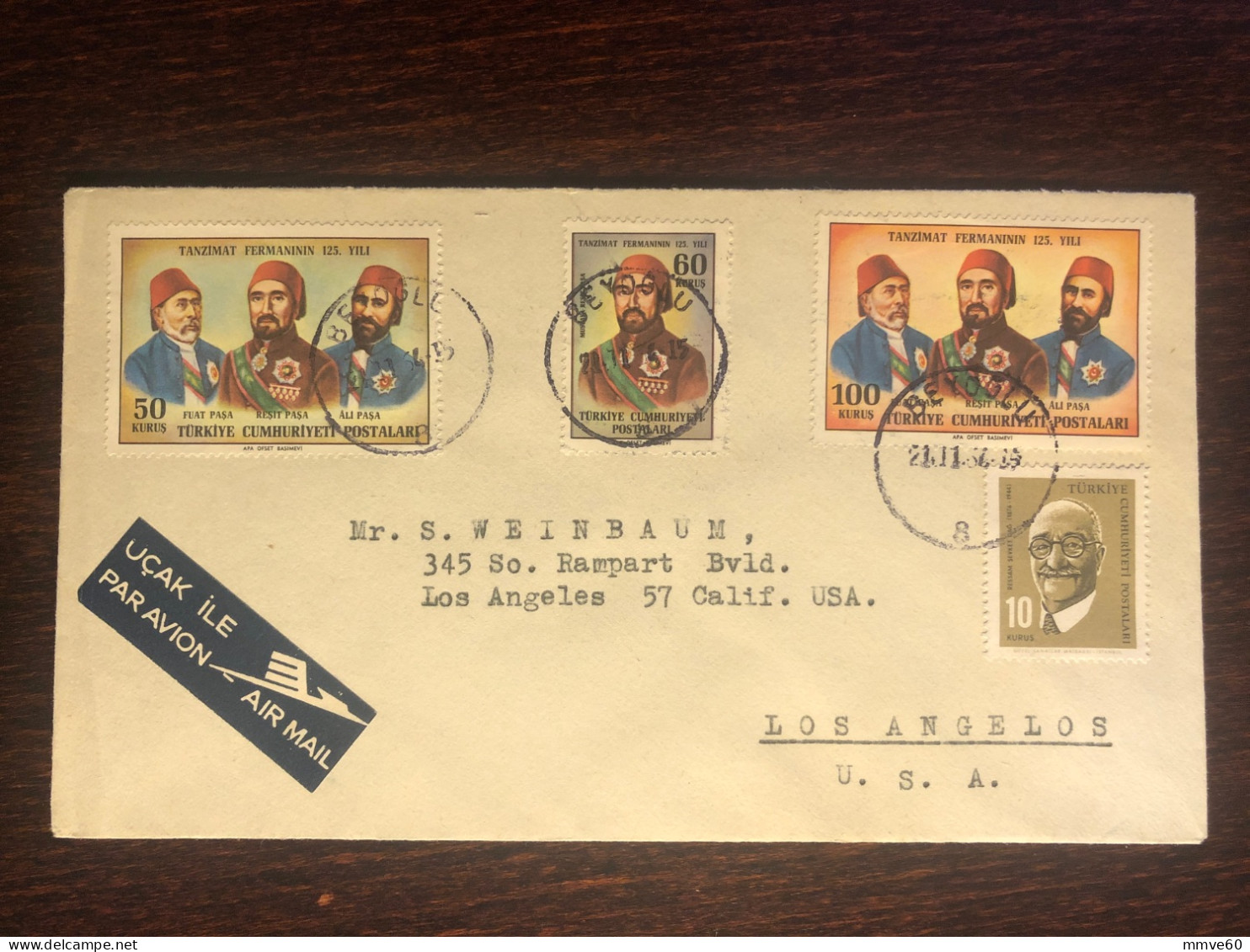 TURKEY FDC COVER 1964 YEAR MEDICAL DOCTOR HEALTH MEDICINE STAMPS - FDC