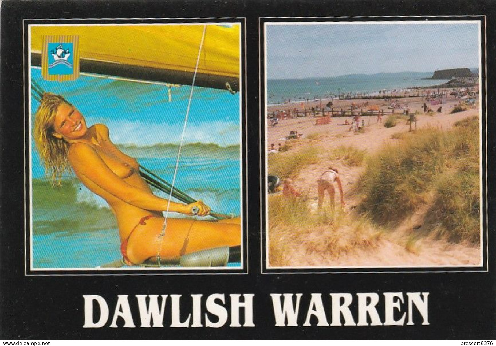 Saucy Devon, Nude Girl, Dawlish Warren - Unused Postcard - SDev - Sonstige & Ohne Zuordnung