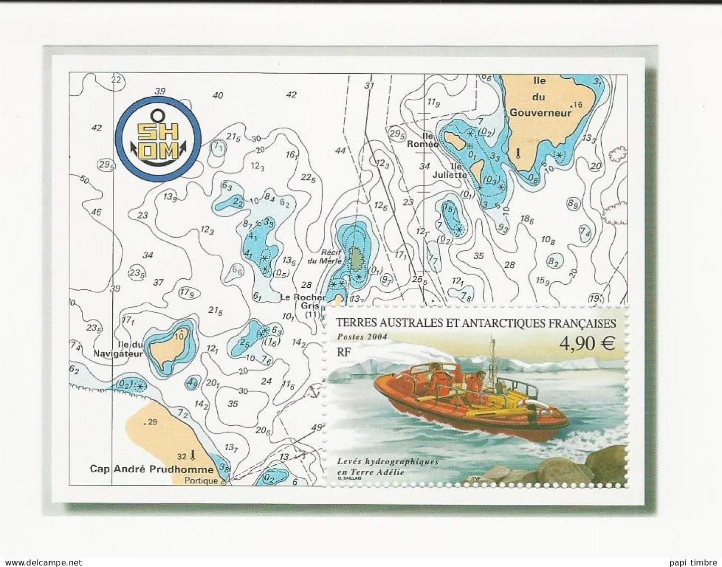 TAAF-2004 Levées Hydrographiques En Terre Adélie - N° BF10 ** - Hojas Bloque