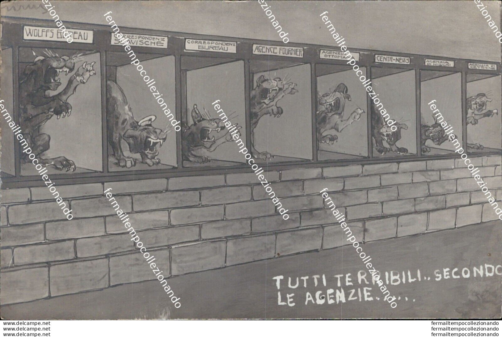 As41 Cartolina  Tutti Terribili Secondo Le Agenzie - Unclassified