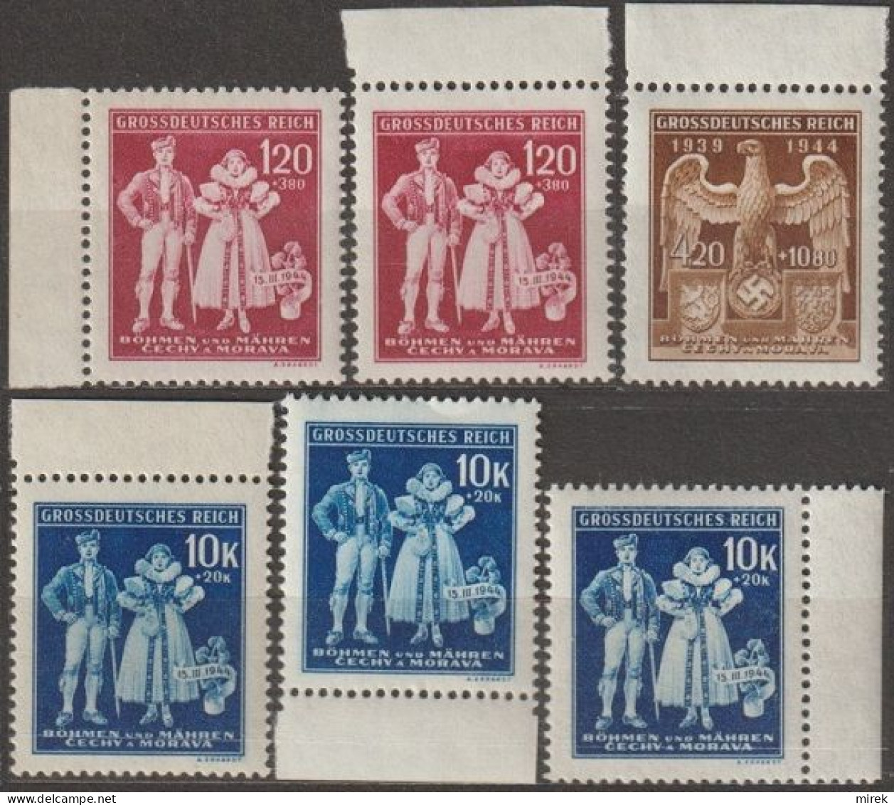 02/ Pof. 113-115, Border Stamps - Unused Stamps