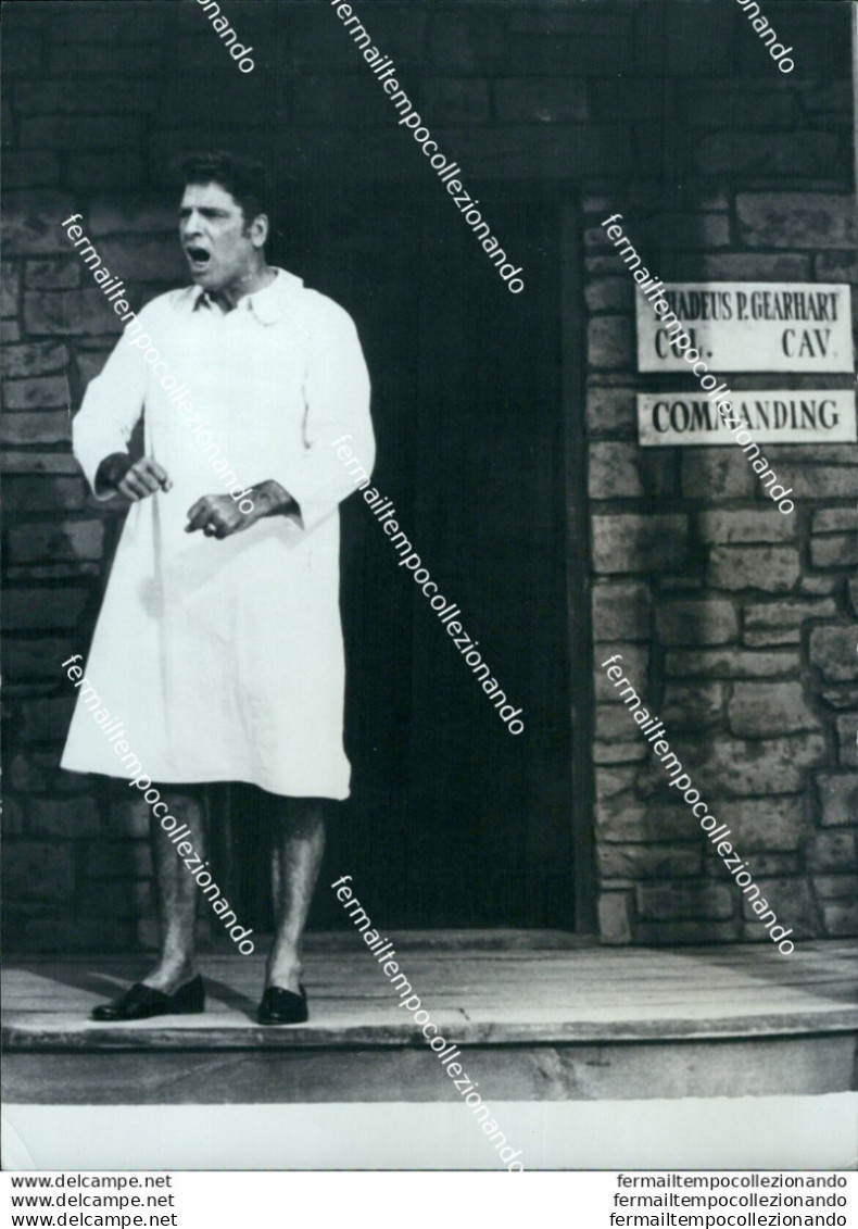 Fo2396 Foto Originale L'attore Actor Burt Lancaster In Camicia Da Notte - Other & Unclassified