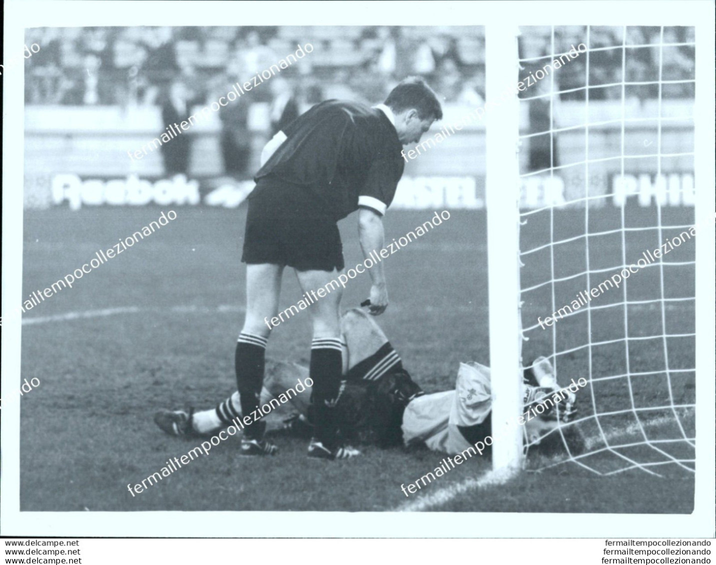 Fo2275 Foto Originale Calcio Milan Salisburgo Arbitro Leif Sundell - Autres & Non Classés