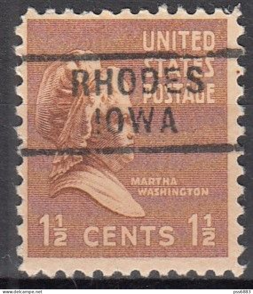 USA LOCAL Precancel/Vorausentwertung/Preo From IOWA - Rhodes  Type 729 - Preobliterati