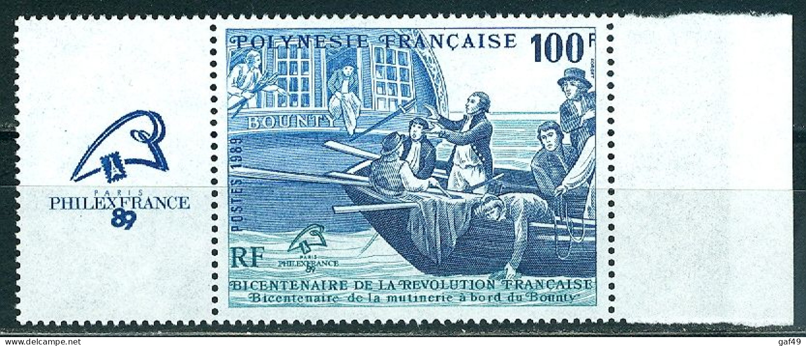 Polynésie N°Y&T 336 Philexfrance 89 Neufs Sans Charnière Très Frais - Unused Stamps