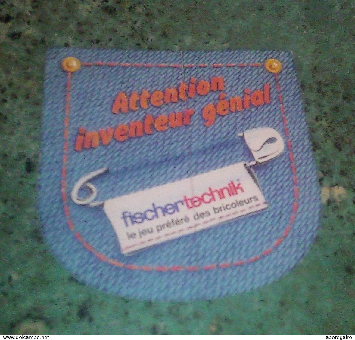Autocollant Année 70  Vintage Jeux De Société Fischer Technik Le Jeu Préféré Des Bricoleurs - Stickers