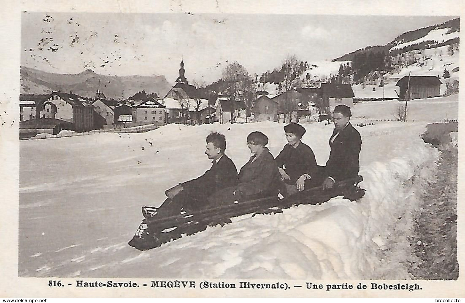 MEGEVE ( 74 ) - Une Partie De Bobesleigh - Megève