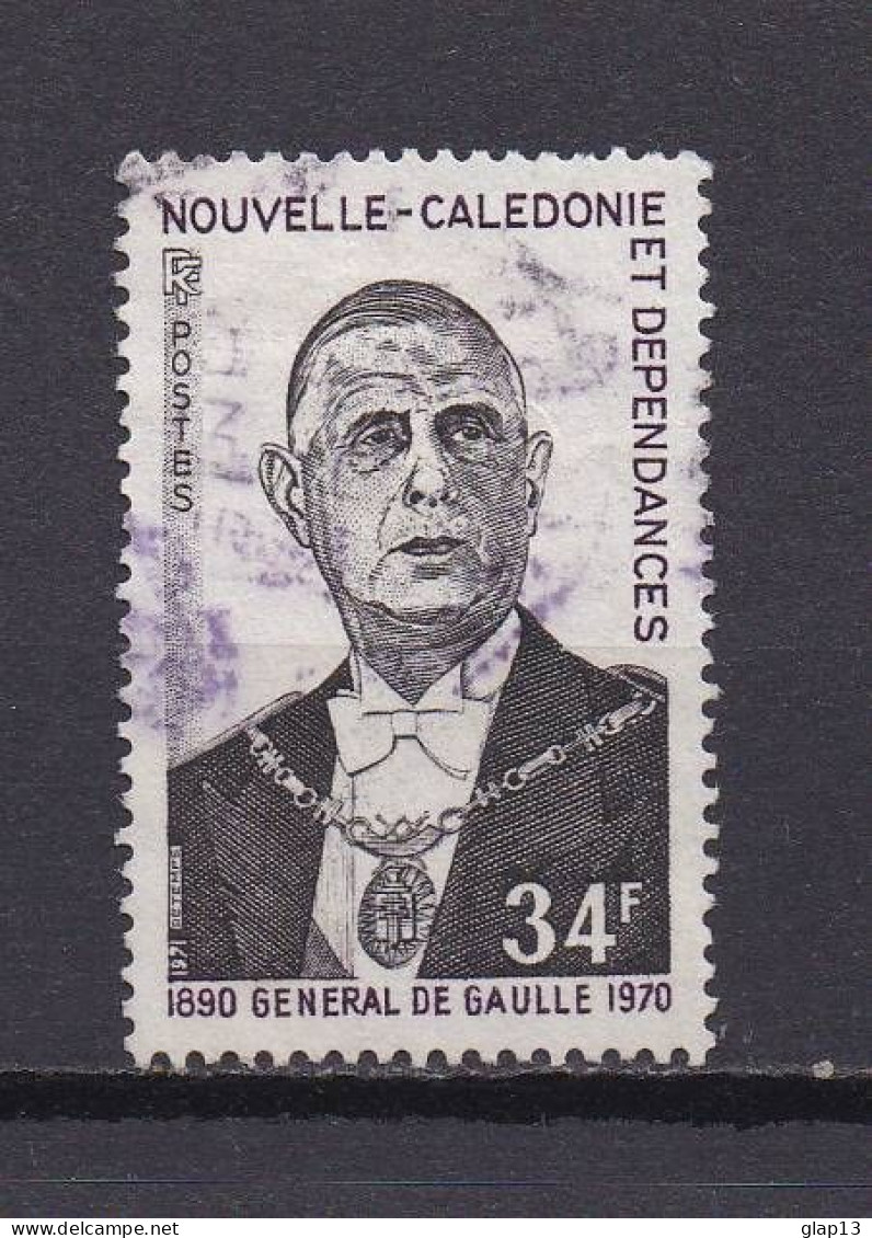 NOUVELLE-CALEDONIE 1971 TIMBRE N°377 OBLITERE GENERAL DE GAULLE - Usati