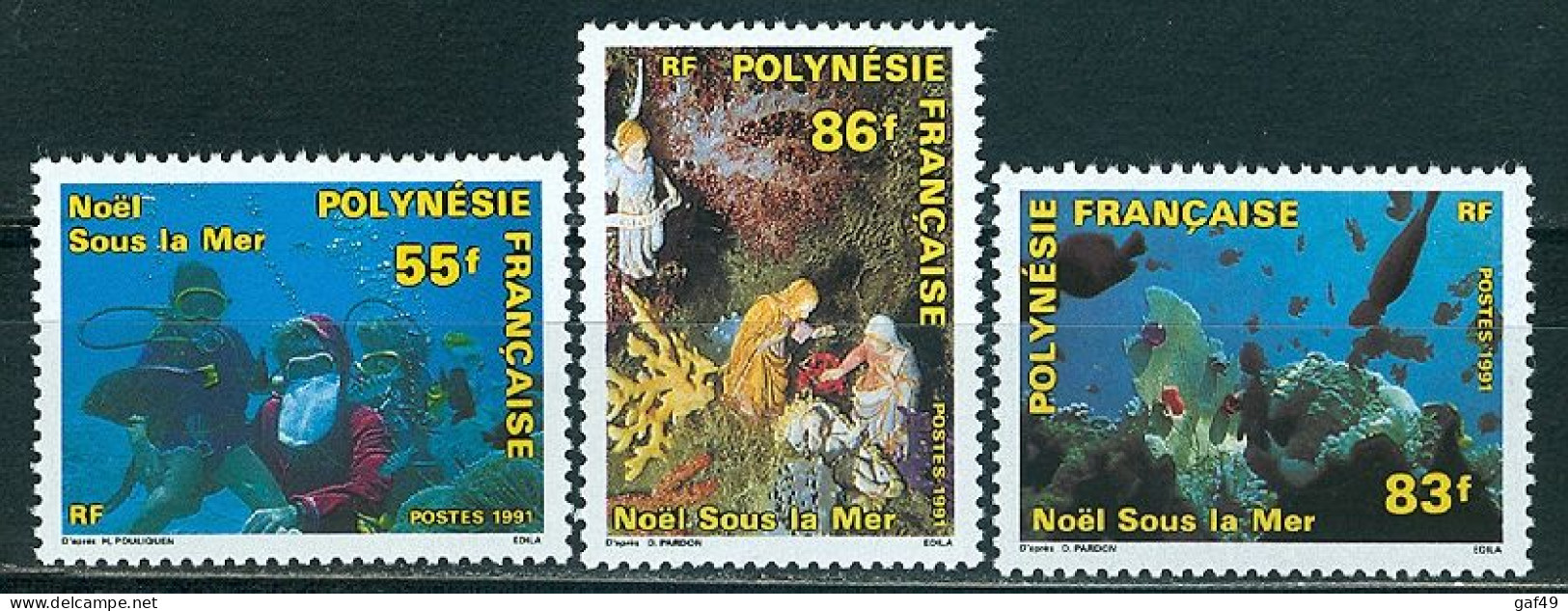 Polynésie N°Y&T 395 à 398 Sujets Divers Neufs Sans Charnière Très Frais 2 Scans - Unused Stamps