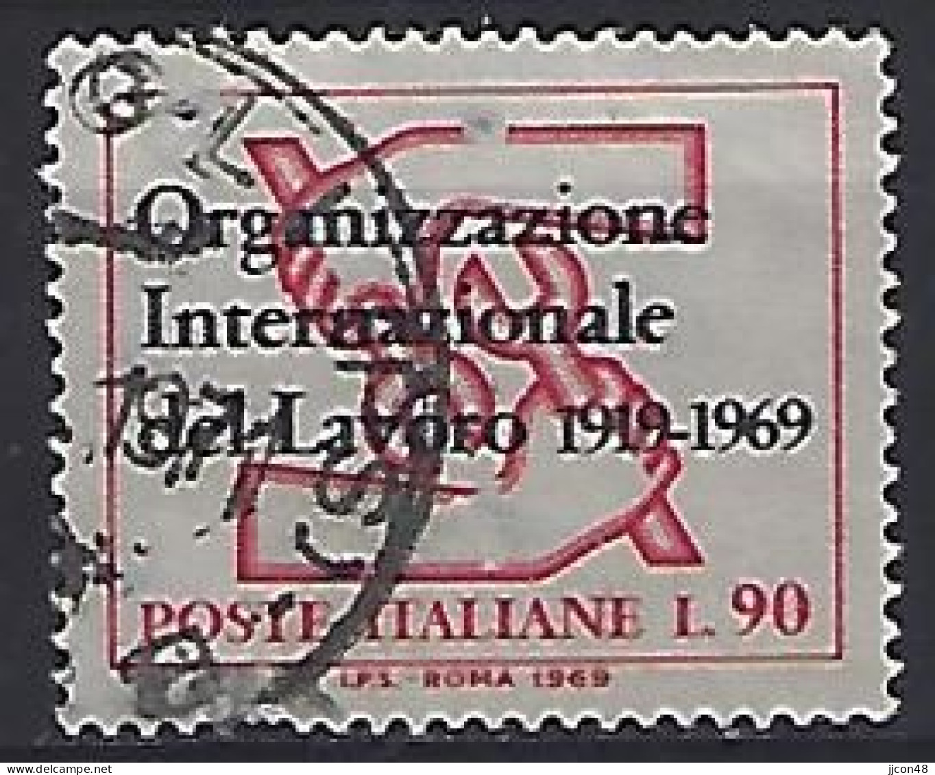 Italy 1969  50 Jahre ILO  (o) Mi.1300 - 1961-70: Used