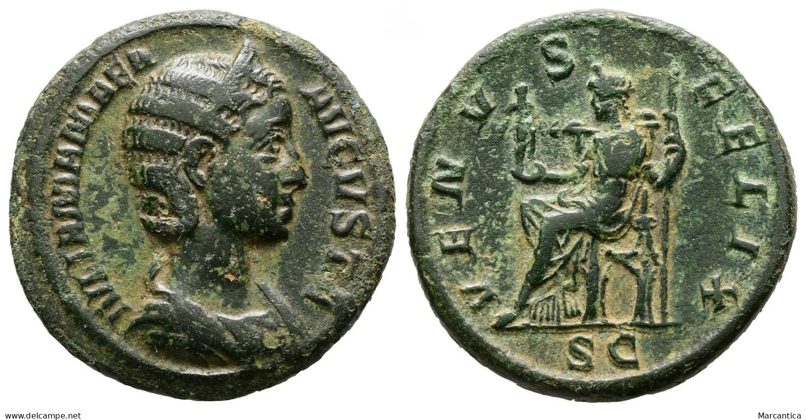 JULIA MAMAEA (Augusta, 222-235). As. Rome. - La Dinastia Severi (193 / 235)