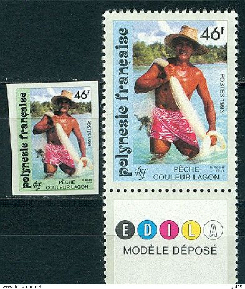 Polynésie N°Y&T 426 à 430  Pêche Neufs Sans Charnière Très Frais 2 Scans - Unused Stamps