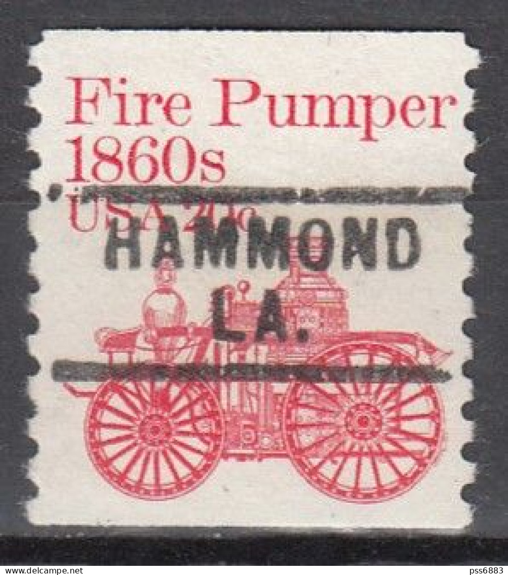 USA LOCAL Precancel/Vorausentwertung/Preo From LOUISIANA - Hammond Type 729 - Precancels