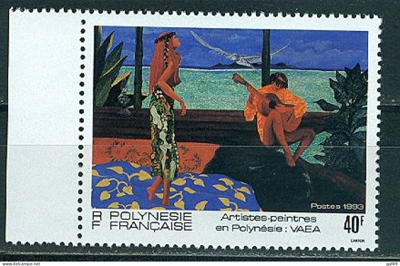 Polynésie N°Y&T 445 447 448 Artistes Peintres En Polynésie  Neufs Sans Charnière Très Frais 2 Scans - Neufs