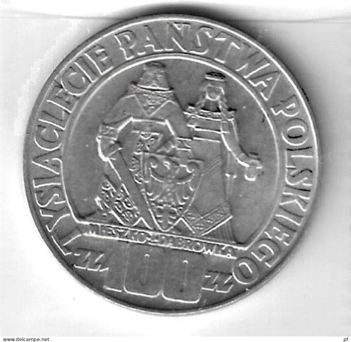 100 Zloty 1966 (Ag)  1000 Jaar Polen - Polonia