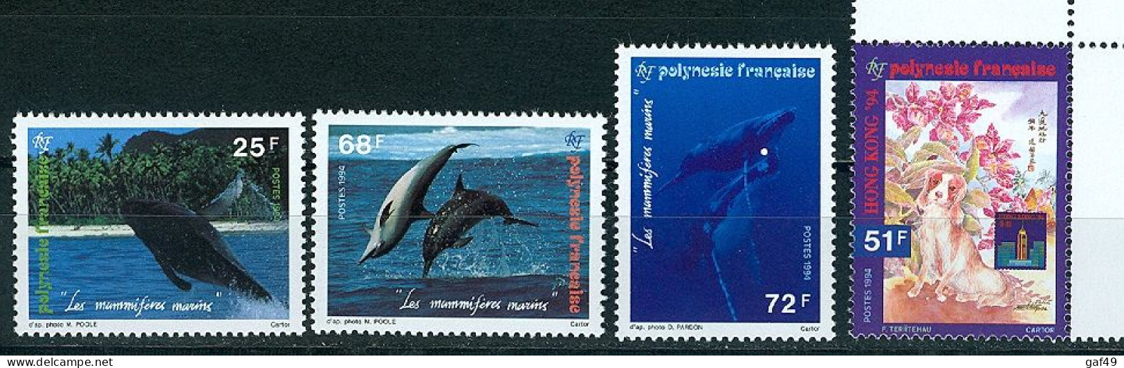 Polynésie N°Y&T 449 à 453 Sujets Divers  Neufs Sans Charnière Très Frais 2 Scans - Unused Stamps