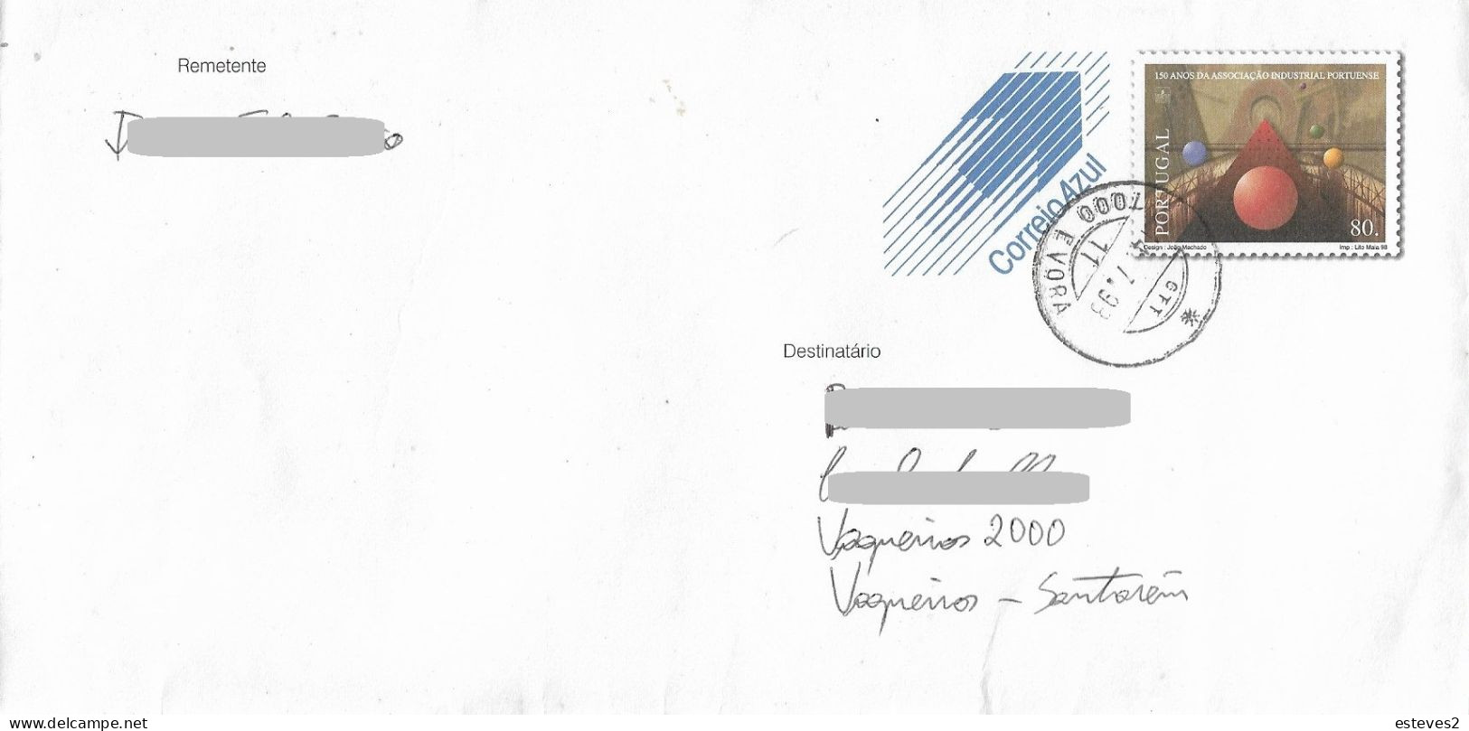 Portugal 1998 , Stationery Envelope , 150 Years Of Associação Industrial Portuense , Used - Enteros Postales
